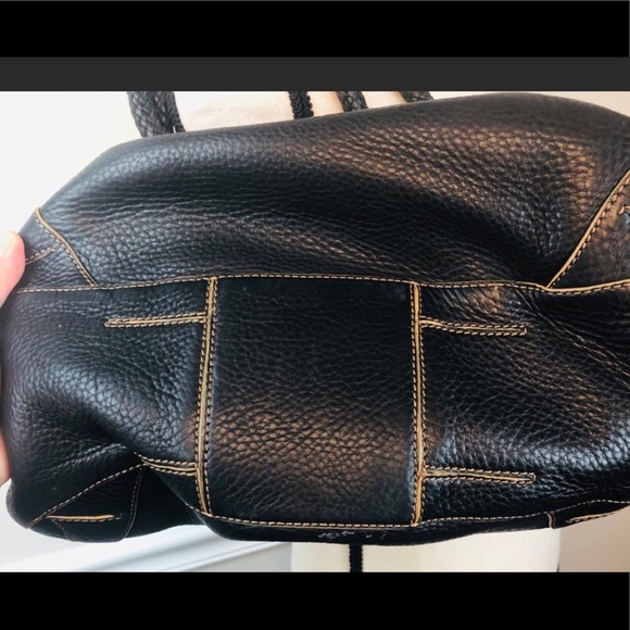 Nice Black Cole Haan Pebbled Leather Purse Tassel - Picture 4 of 9